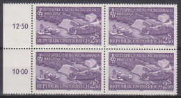 1979 , Mi 1623 ** (2) -  4 Er Block Postfrisch - Eröffnung Des Festspiel- Und Kongreßhauses Bregenz - Unused Stamps