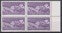 1979 , Mi 1623 ** (3) -  4 Er Block Postfrisch - Eröffnung Des Festspiel- Und Kongreßhauses Bregenz - Unused Stamps