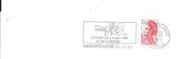 Lettre Entière Flamme 1989 Hagondance Moselle - Mechanical Postmarks (Advertisement)