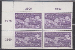 1979 , Mi 1623 ** (4) -  4 Er Block Postfrisch - Eröffnung Des Festspiel- Und Kongreßhauses Bregenz - Unused Stamps