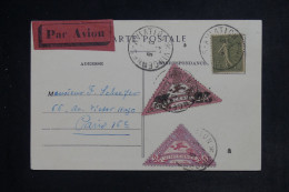 FRANCE - Carte Postale Du Meeting Aérien De Vincennes Pour Paris En 1924 Avec Vignettes  - L 152628 - 1927-1959 Brieven & Documenten