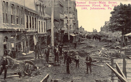 JOHNSTON (PA) Thomas' Store - Main Street - Johnston Flood, May 31st, 1889 - Otros & Sin Clasificación