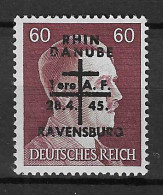 France Libération Ravensburg Mayer N° 18 Neuf ** MNH. Signé Et TB. - Liberation