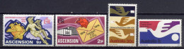 Ascension Island / Australia 1974 UPU Centenary 4 Stamps MNH - U.P.U.