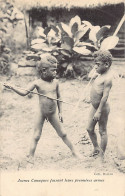 Nouvelle-Calédonie - Jeunes Canaques Faisant Leurs Premières Armes - Ed. Coll. Barrau. - Nouvelle Calédonie