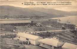 Congo Kinshasa - MATADI - Le Port - Station Du Chemin De Fer - Ed. Entier Postal 10 Centimes 16 - Congo Belge