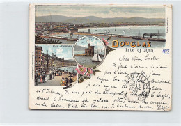 Isle Of Man - DOUGLAS - Litho Year 1897 - Lock Promenade - Tower Of Refuge - FOR - Isola Di Man (dell'uomo)