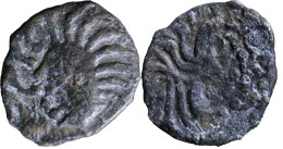 GAULE - BELLOVAQUES - Bronze Au Coq à Tête Humaine - 50-30 Av. JC - TRES RARE - 20-116 - Celtas
