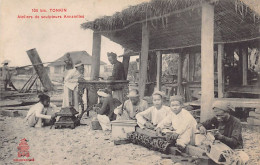 Viet Nam - TONKIN - Ateliers De Sculpteurs Annamites - Ed. P. Dieulefils 106 Bis - Viêt-Nam