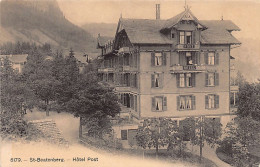 ST. BEATENBERG (BE) Hôtel Post - Verlag C.P.N. 6179 - Autres & Non Classés