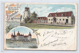Reichenberg (SN) Gruss Von Der Boxdorfer Windmühle Litho Verlag E. Winkler, Dresden - Moritzburg