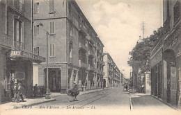 Algérie - ORAN - Rue D'Arzew - Les Arcades - Pharmacie - Electro-Nickel - Carrosserie Vincent Jaen - Ed. Lévy L.L. 130 - Oran