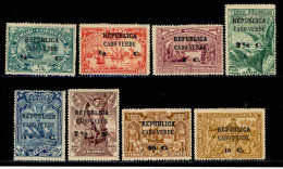 ! ! Cabo Verde - 1913 Vasco Gama On Timor (Complete Set) - Af. 129 To 136 - MH (km069) - Kapverdische Inseln