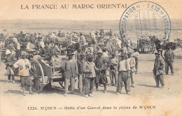 La France Au Maroc Oriental - M'ÇOUN - Halte D'un Convoi Dans La Plaine De M'Çoun - Ed. N. Boumendil (Taourit) 1226 - Other & Unclassified