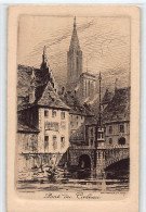 Eau-forte De Charles Pinet - STRASBOURG - 7 - Pont Du Corbeau - Straatsburg