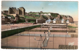 DIEPPE (SEINE-Mme) LES TENNIS,AU FOND,LE CHATEAU (ANIME) - Dieppe