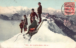 Suisse - Jungfrau Gipfel (VS) Bergsteiger Auf Dem Gipfel - Verlag Wehrli 3836 - Autres & Non Classés