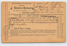 BRUXELLES - Messageries Générales J. Gielen-Robete, 72 Rue Du Marais - Otros & Sin Clasificación