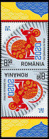 ROMANIA, 2020, CHINESE ZODIAC, Stylized Animals, New Year,  Tête-bêche, MNH (**) LPMP 2270 - Ungebraucht