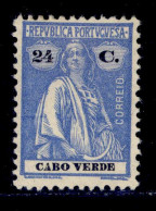 ! ! Cabo Verde - 1926 Ceres 24 C - Af. 190 - MH - Islas De Cabo Verde