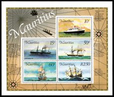 1976 Mauritius Post Boats Set MNH** Zz12 - Correo Postal