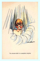 CPA - Illustrateur (Poulbot) - The Shower-bath Is A Complete Surprise - Poulbot, F.
