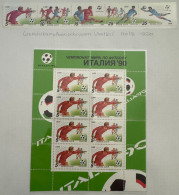 2 Sheet & 5 Sellos Nuevos URSS 1990 Serie Completa Football World Cup - Italy - Neufs