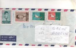 Timbres  " Sport : Finale De Coupe Asie  Football Téhéran ; Personnages " Sur Lettre , Cover , Mail Du ?? - Iran