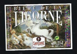 étiquette Bière France: Biere  De La Licorne 4,8% 25 Cl Brasserie De Saverne 67  " Femme" - Cerveza