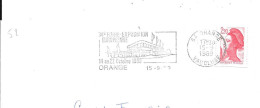 Lettre Entière Flamme 1989 Orange Vaucluse - Oblitérations Mécaniques (flammes)