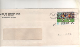 Timbres  " Sport : Coupe Du Monde De Footb All , Argentine 1978 " Sur Lettre , Cover , Mail Du 28/06/?? - Liberia