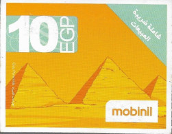 EGYPT - Mobinil - 10 EGP - Pyramids - Exp. 15/11/2010 - Used (MO-03-010-05-01) - Egypte