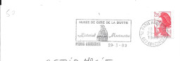 Lettre Entière Flamme 1989 Paris Abbesses - Annullamenti Meccanici (pubblicitari)