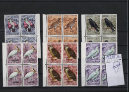 Jugoslavien Birds Theme Michel Cat.No. Mnh/** 1459/1464 Blocs Of Four - Ungebraucht