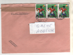 Timbres Zaire " Sport : Football , Espana 82 " Sur Lettre , Cover , Mail Du ?? - Autres - Afrique