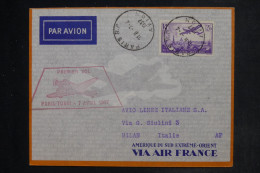 FRANCE - Enveloppe Du Vol Paris / Turin En 1937 - L 152641 - 1927-1959 Brieven & Documenten