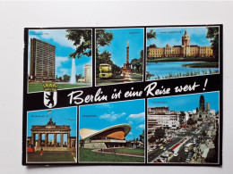 Mehrbildkarte, Berlin Brandenburger Tor, Siegessäule, Kongresshalle - Mitte