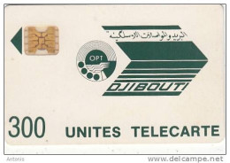 DJIBOUTI - Telecom Logo, First Issue 300 Units, Chip SC4, CN : 8736, Tirage %32000, Used - Gibuti