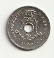 5 CENTIMES 1907 VL (mintage 997965 Ex)   BELGIE /139/ - 5 Cents