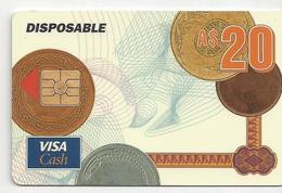 CCE013 AUSTRALIA CARD VARIOUS BANKS $20 VISA CASH SCARCE - Krediet Kaarten (vervaldatum Min. 10 Jaar)