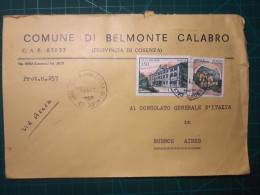 ITALIE, Enveloppe Communale Appartenant à "la Comune Di Belmonte Calabro". Distribué Au Consulat Général D'Italie à Buen - 1981-90: Usati