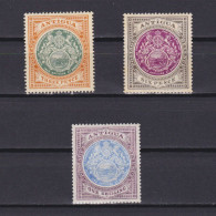 ANTIGUA 1908, SG# 47-49, CV £42, Wmk Mult Crown CA, Part Set, MH - 1858-1960 Kolonie Van De Kroon