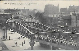 CPA Paris Le Métropolitain Boulevard De La Villette - District 10