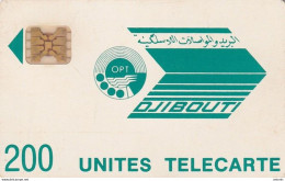 DJIBOUTI - Telecom Logo, First Issue 200 Units, Chip SC4, CN : 8706, Tirage %15000, Used - Dschibuti