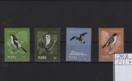 Malta  Birds Theme Michel Cat.No. Mnh/** 624/627 - Malta