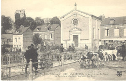 Lillebonne - Le Marché Aux Bestiaux - Le Temple Protestant, Vue Vers Les Tours - Lillebonne