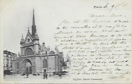 CPA Paris Eglise Saint-Laurent - Distrito: 10