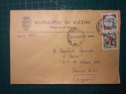 ITALIE, Enveloppe Communale Appartenant à "la Comune Di Vizzini". Distribué Au Consulat Général D'Italie à Buenos Aires, - 1981-90: Used