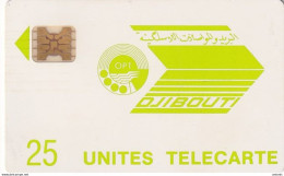 DJIBOUTI - Telecom Logo, First Issue 25 Units, Chip SC4, CN : 9932, Tirage %25000, Used - Dschibuti