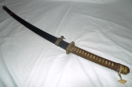 Japanese WWII Army Officer's Shin-Gunto Sword Samu - Armes Blanches